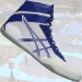 Asics Matcontrol 3 Wrestling Shoes - White Blue