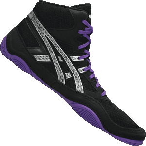 Asics Snapdown 4 Black Purple Wrestling Shoes