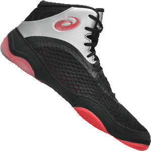 Asics Split Elite 2 Wrestling Shoes - Black Red Silver