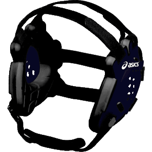 ASICS Conquest Wrestling Headgear _ Navy Blue