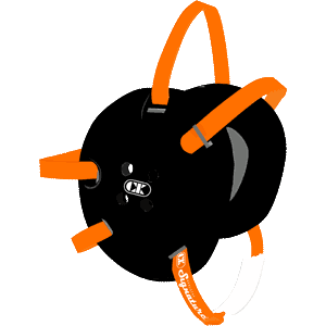 Black / Orange