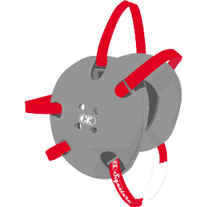 Silver Gray / Red