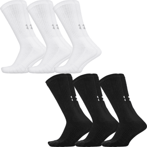 Under Armour Unisex Crew Training Socks 3Pk Under Armour, Men, Women, Crew, Training, Socks, White, Black 3Pk